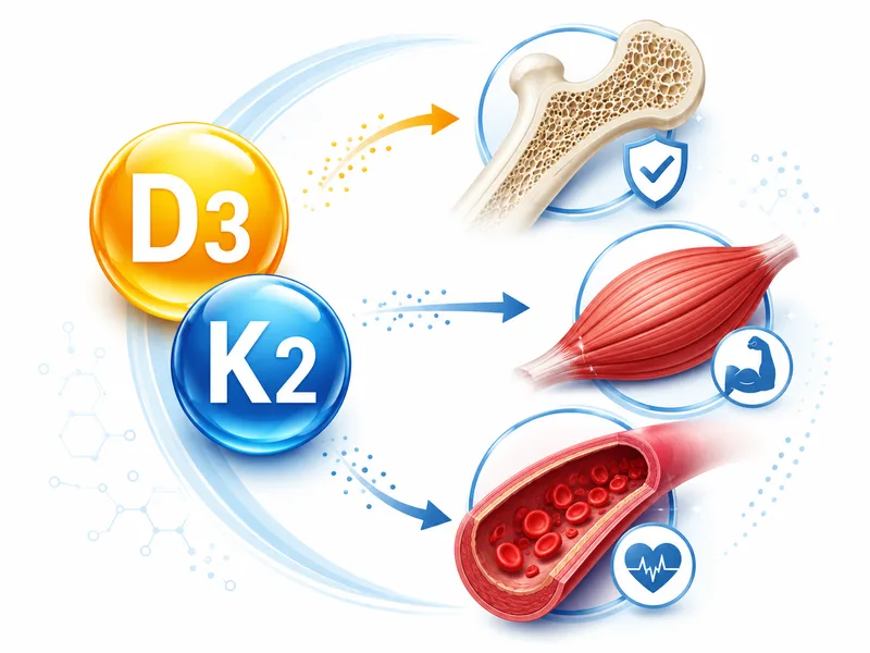 D3 và K2 là hai vitamin tan trong chất béo, thường được kết hợp trong cùng sản phẩm bổ sung