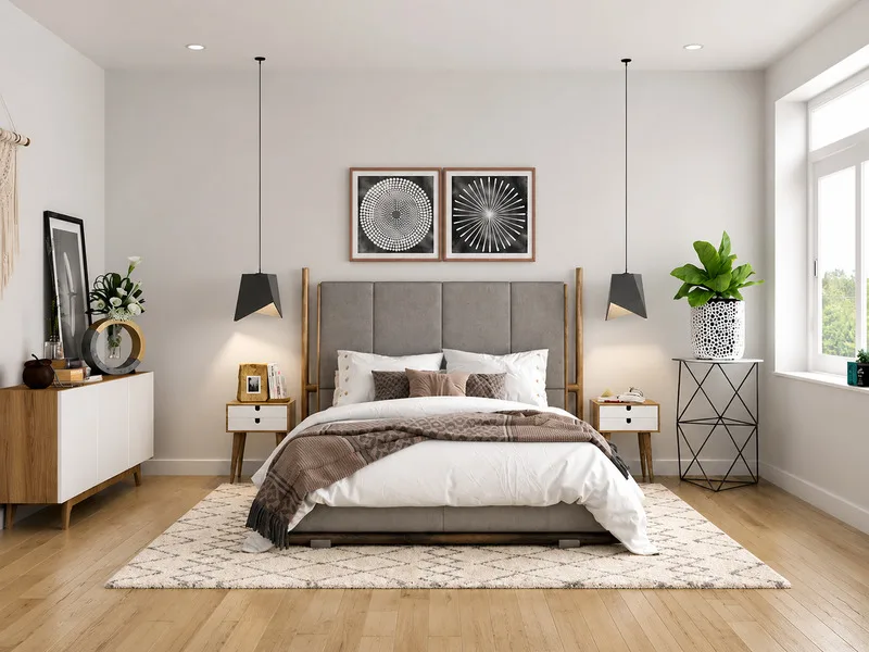 Phong cách Scandinavian có thể ứng dụng linh hoạt cho phòng khách, phòng ngủ và nhà bếp.