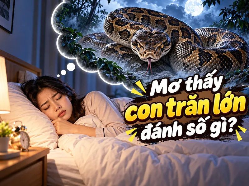 Ý nghĩa và những con số dân gian thường gắn với giấc mơ thấy trăn
