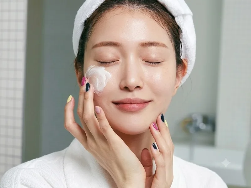 Thoa kem dưỡng ẩm giúp chăm sóc da sau khi tẩy tế bào chết